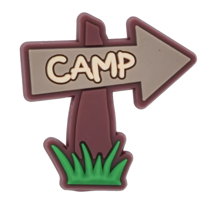 Breloques de chaussures de café de camp pour Crocs, accessoires pour sandales, sabots pour femmes, épingles pour hommes, badges pour enfants, jeans, décorations pour garçons et filles, chaussures stru