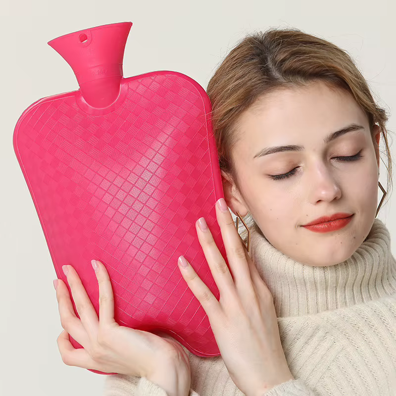 Sac d'eau chaude 3L, bouteille d'eau chaude de grande capacité