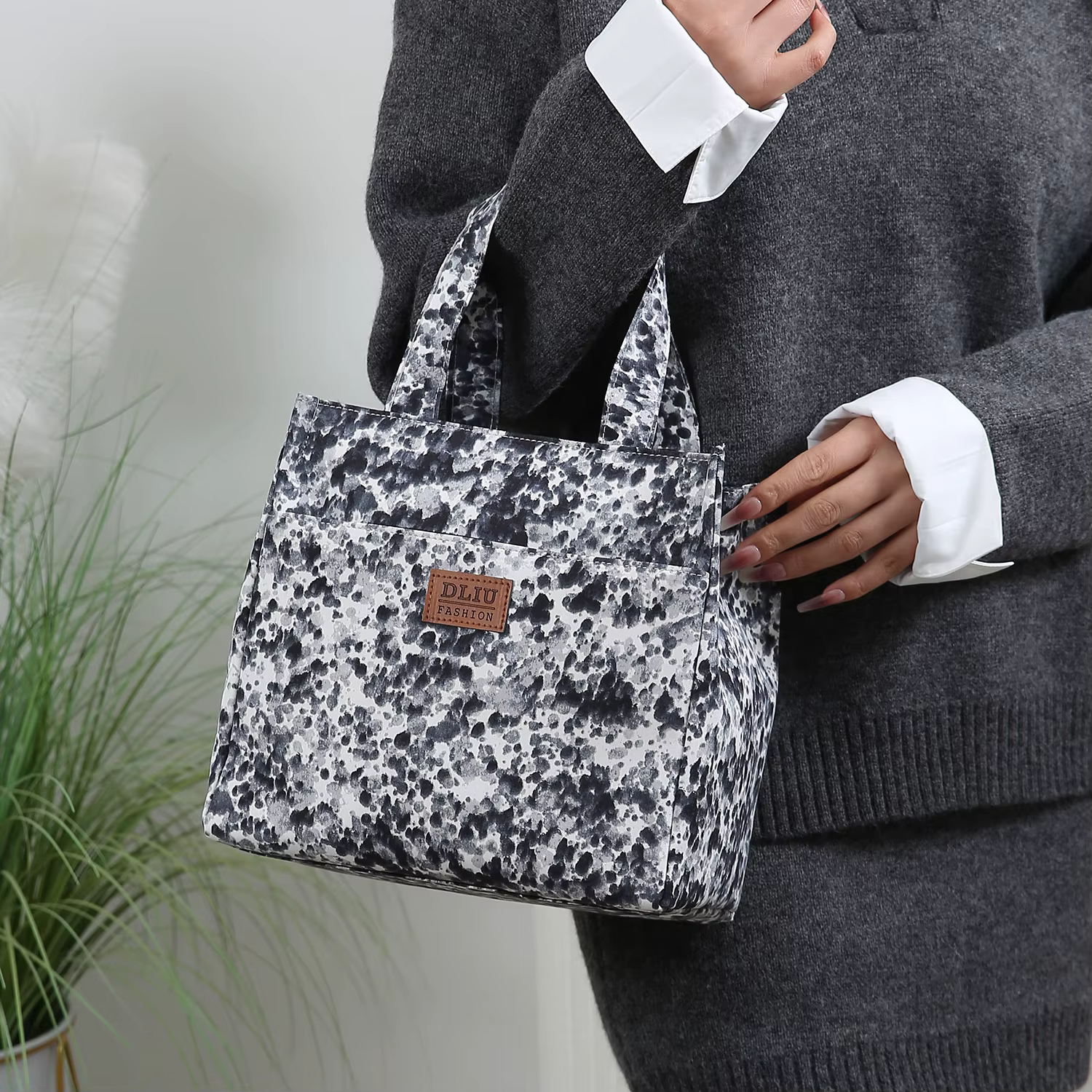 Nouveau style, sac à main, sac à déjeuner, sac bento, boîte à lunch portable, sac de rangement pour le travail, sac pour articles divers, pour le travail et l'école