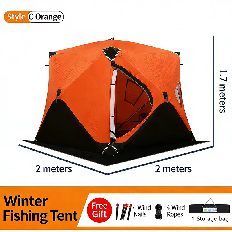 Tente d'hiver hexagonale octogonale pour le camping