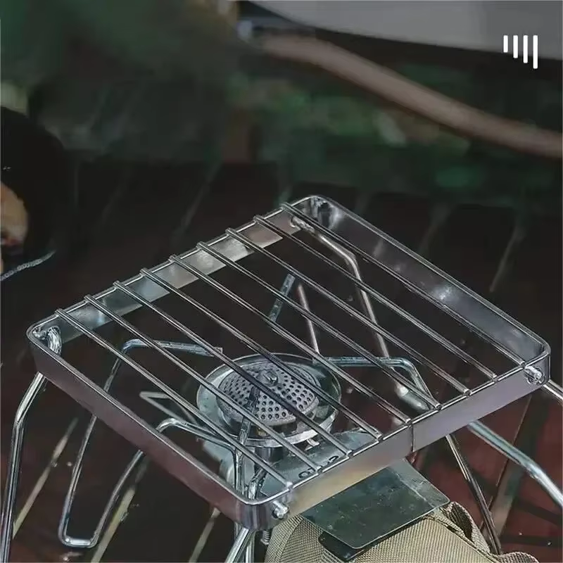 Support de réchaud d'extérieur en acier inoxydable