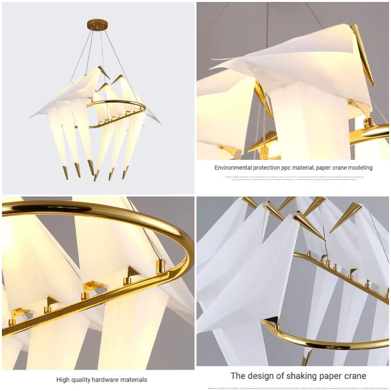 SANDYHA Lustre moderne en forme de Cage à oiseaux pour chambre à coucher, salon, salle à manger, Restaurant, luminaires suspendus, luminaires de décoration pour la maison