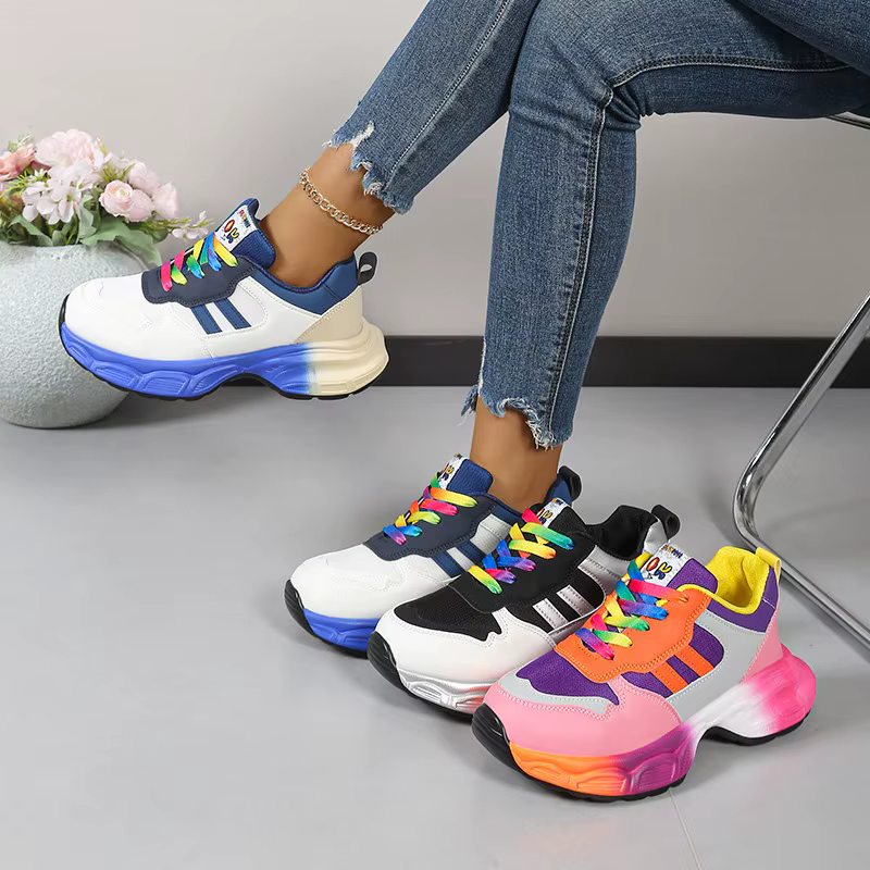 Nouvelles baskets plateforme respirantes pour femmes