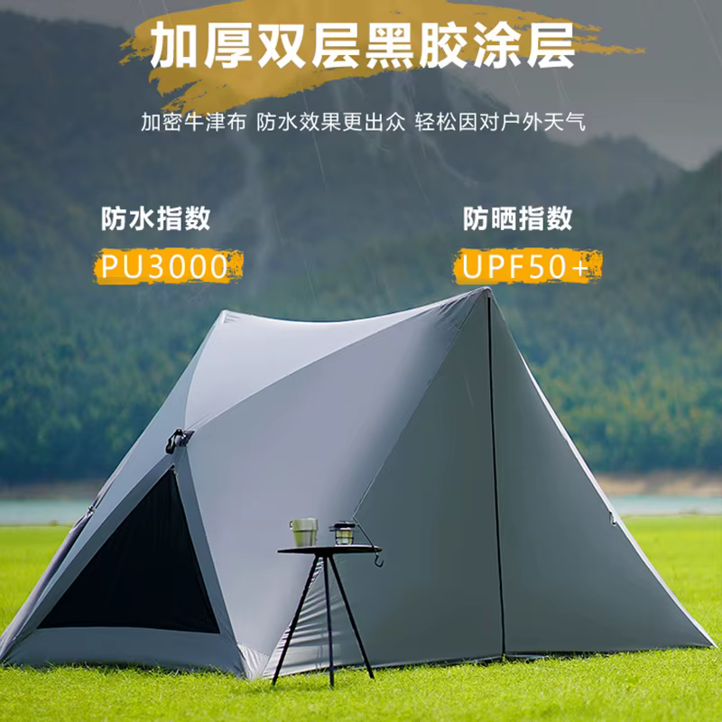 Abri ouvert taille familiale tente triangulaire automatique Pop Up
