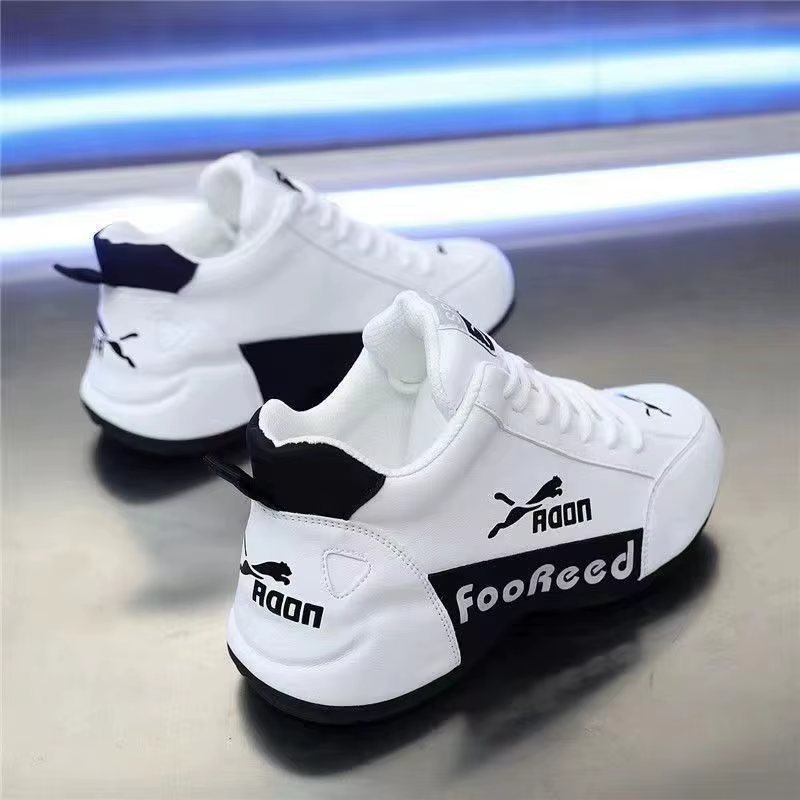 Nouvelles Chaussures Décontractées Couple Printemps 2026 – Baskets Sport Légères Homme Femme à Talon Plat Confortables Bout Rond en PU Doublure Maille