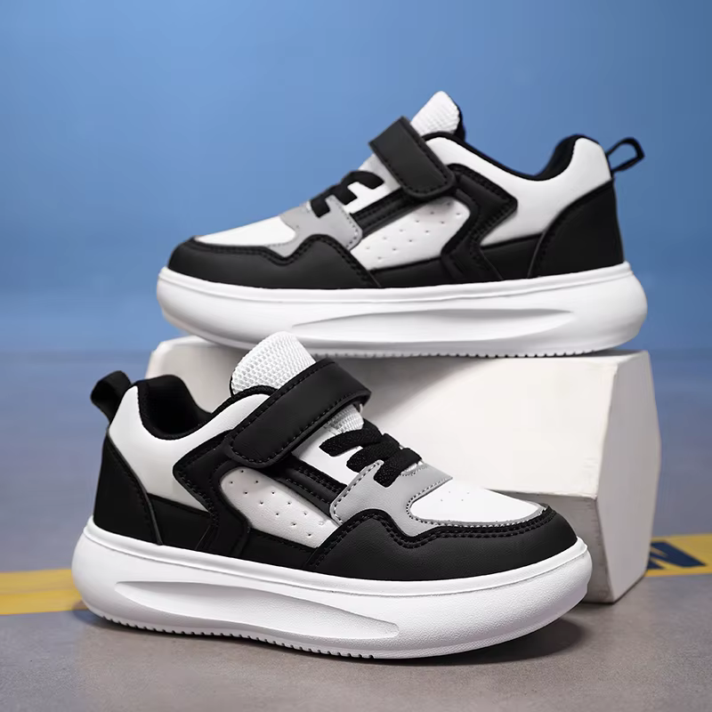 Baskets blanches pour enfants, chaussures décontractées pour garçons et filles, chaussures de Sport en cuir à semelle souple, légères et confortables, baskets à la mode