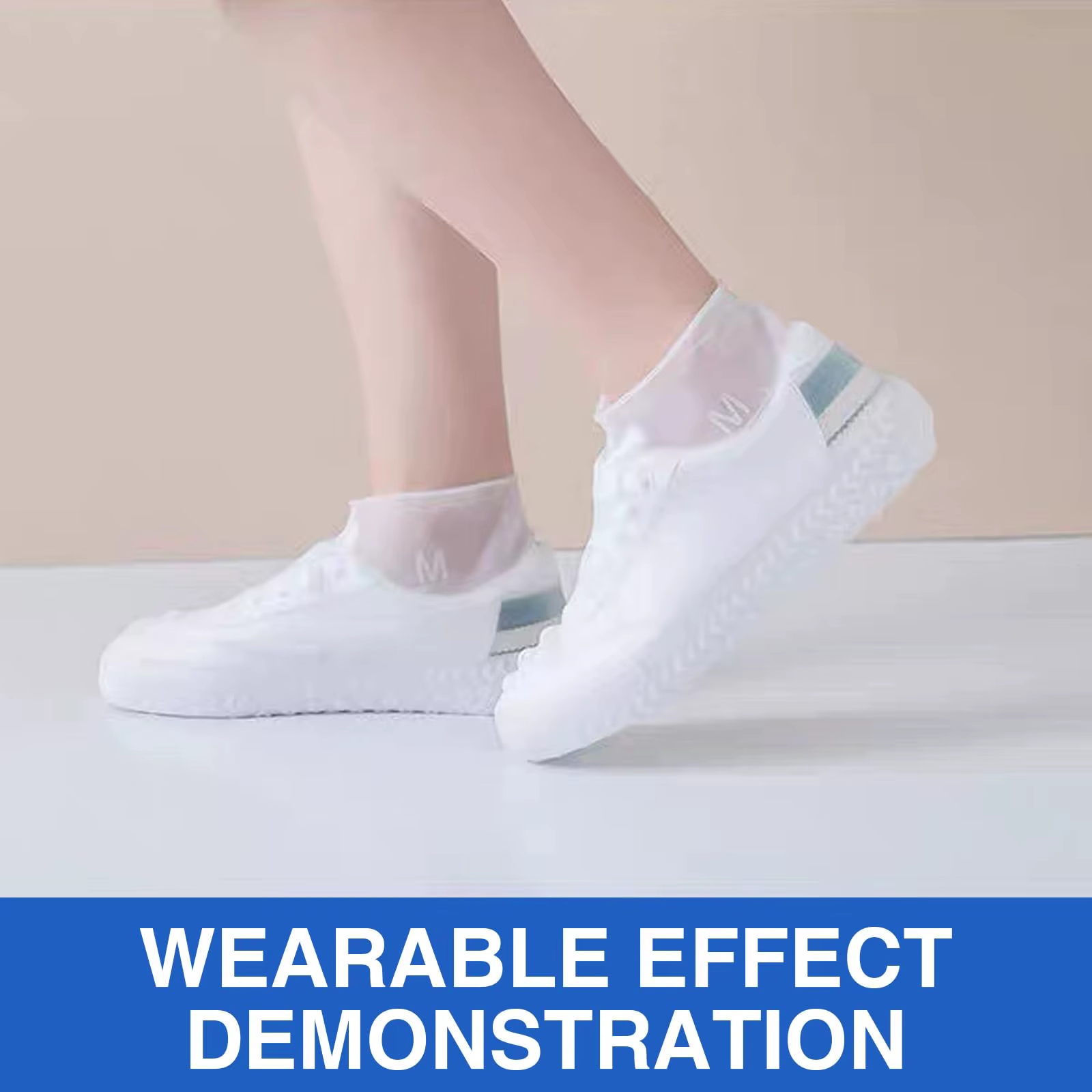 Couvre-chaussures de pluie imperméables réutilisables