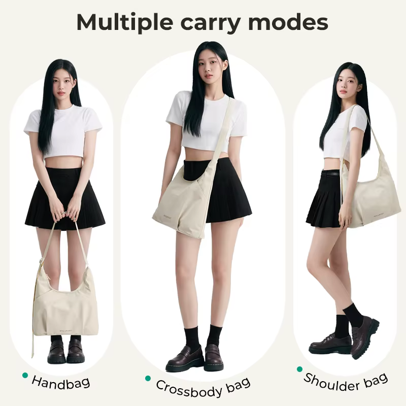 BAGSMART sac à bandoulière Hobo pour femmes loisirs messager à bandoulière polyvalent pour un usage quotidien sac à main fourre-tout de grande capacité