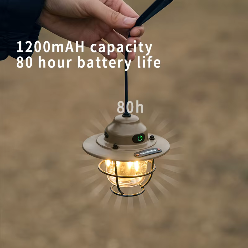 PACOONE – lanterne de Camping Portable rétro