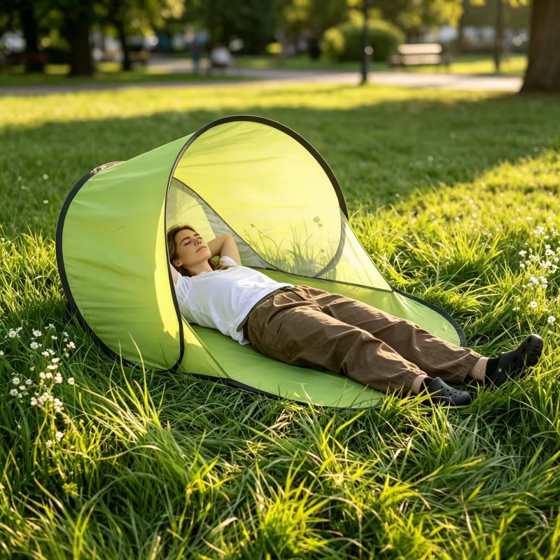 Tente de plage pop-up, ouverture automatique instantanée
