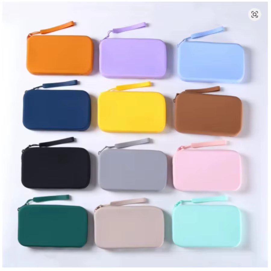 Sac de rangement carré en silicone de grande capacité