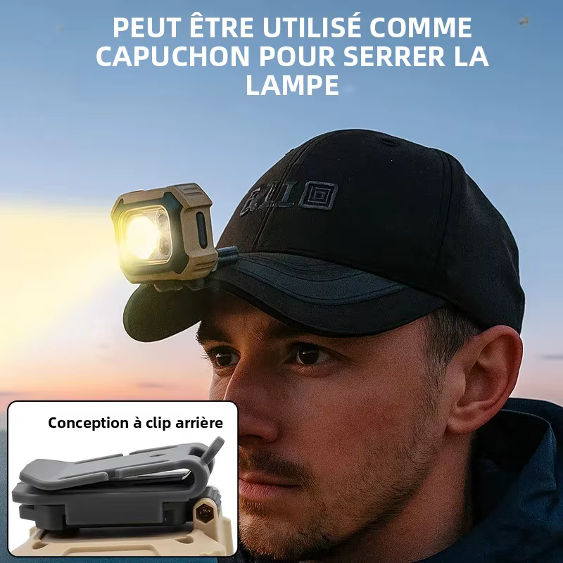 Lampe frontale avec lumière forte