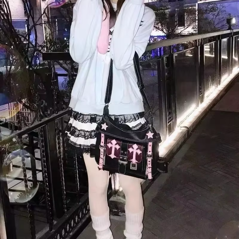 Nouveaux sacs à bandoulière Y2K pour femmes 2026 hiver automne populaire sac à bandoulière mode haute capacité sac en polyuréthane Sbuculture Bolsas Coумка