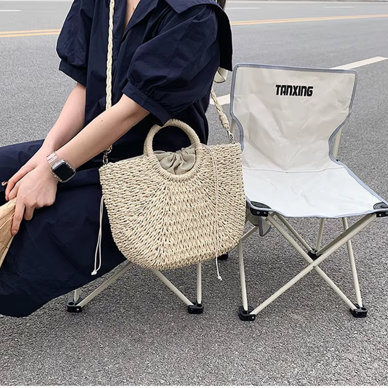 Sacs à main tissés en paille pour femmes, sac de plage de bord de mer de voyage fait à la main, sac seau à poignée d'été, fourre-tout de Shopping, panier Bolsa