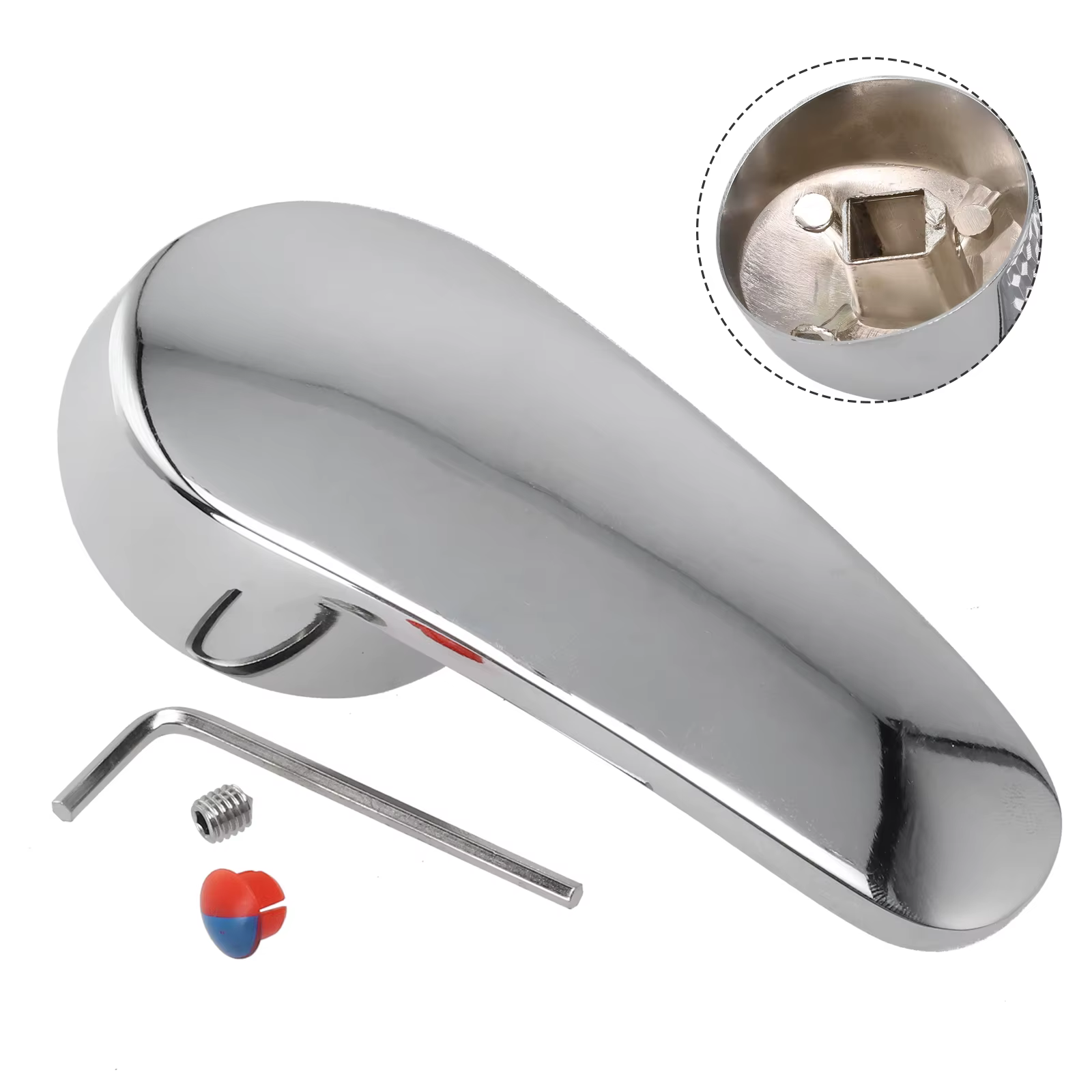 Accessoires de robinet, interrupteur de réservoir de douche, Valve d'eau froide et chaude, poignée unique, salle de bains, cuisine, robinet de remplacement, poignée en métal