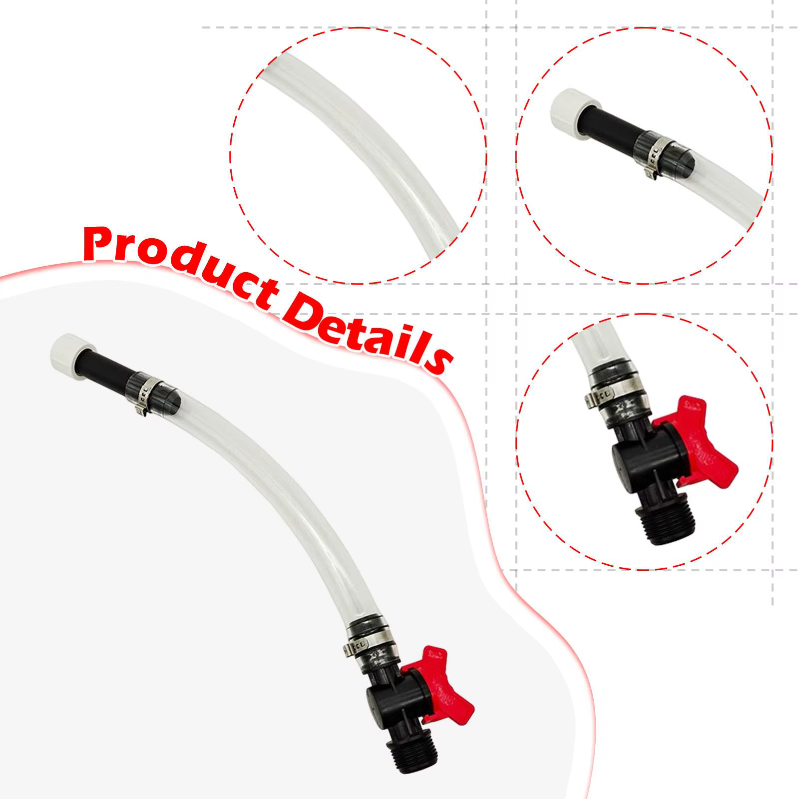 Tuyau de remplissage pour canettes de gaz, accessoire Portable et facile à utiliser