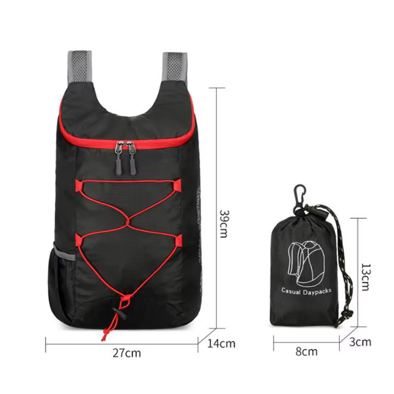 Sac à dos pliant multifonctionnel d'extérieur