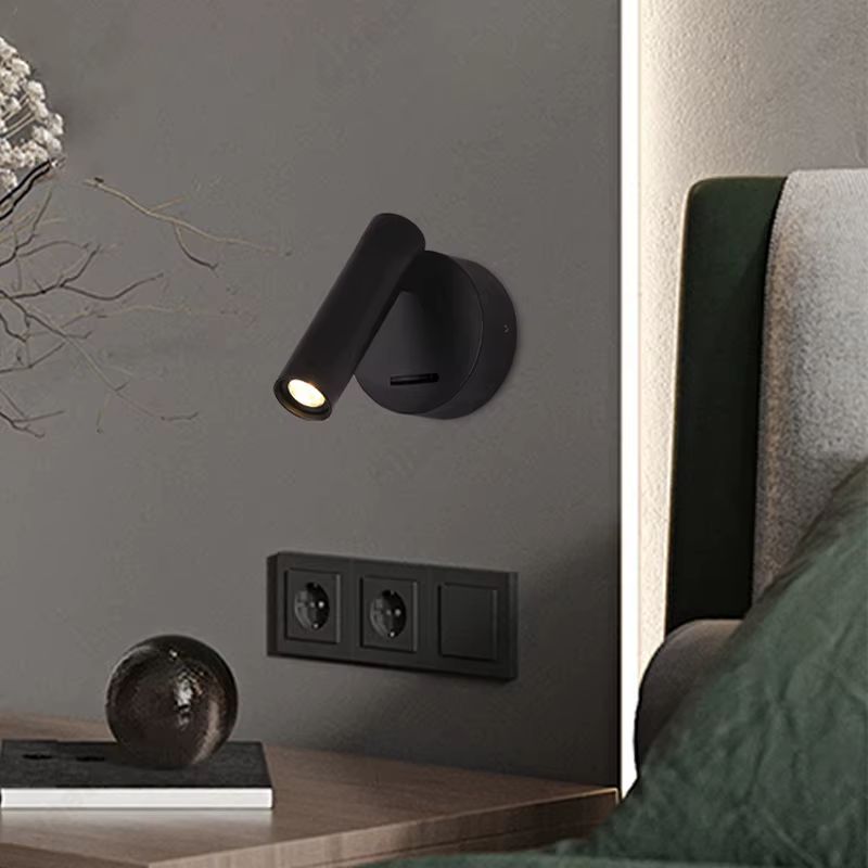 Nouveau Simple LED lecture applique avec interrupteur chambre d'hôtel maison salon chambre chevet lampes d'éclairage avancé