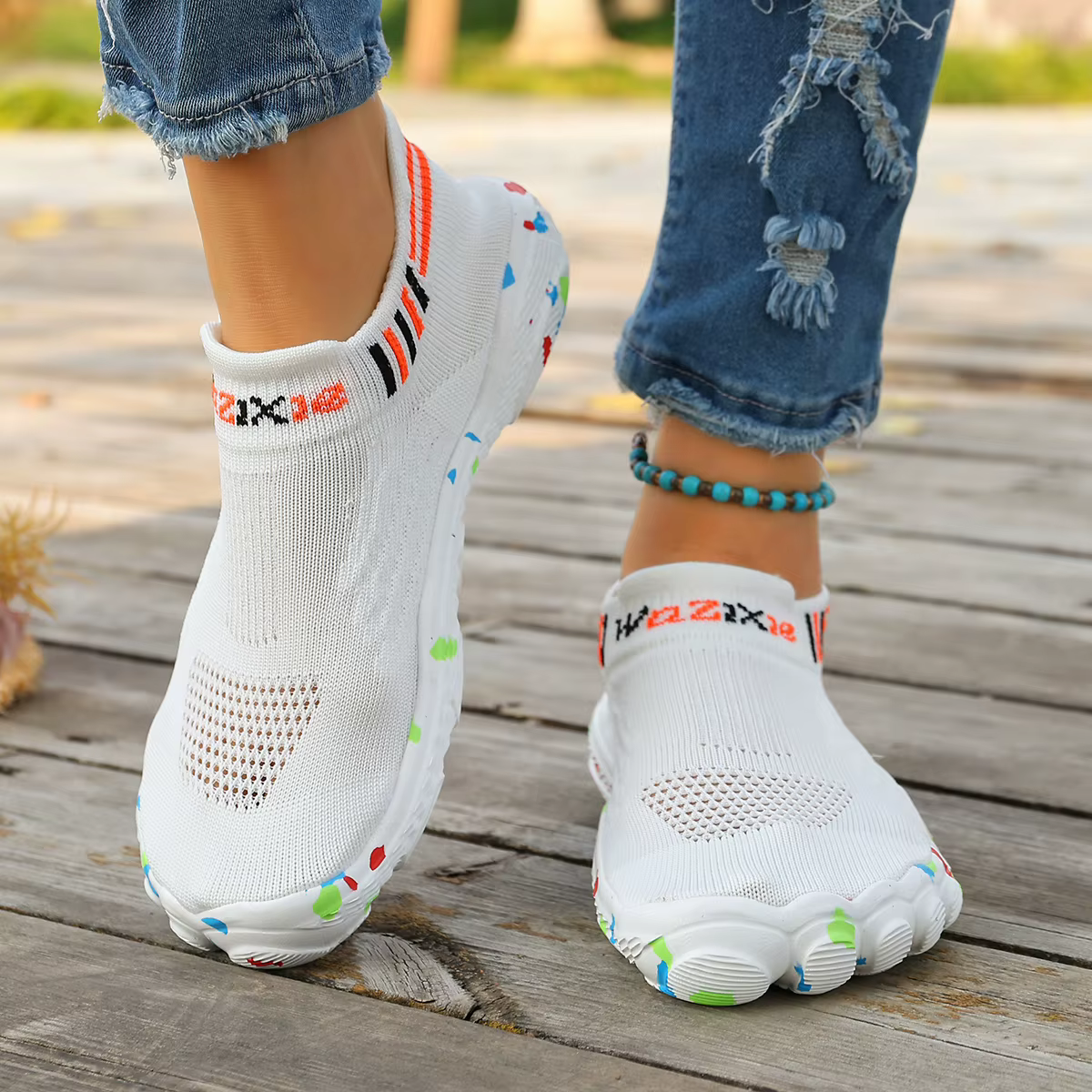 Nouvelles chaussures à cinq doigts pour femmes 2026, chaussures aquatiques d'extérieur en maille respirante, chaussures de plage, chaussures aquatiques antidérapantes, chaussures de natation, chaussur