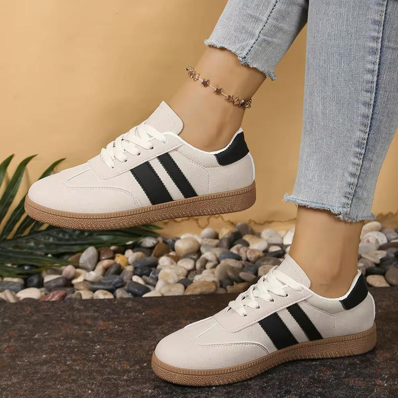 Chaussures décontractées en dentelle pour femmes