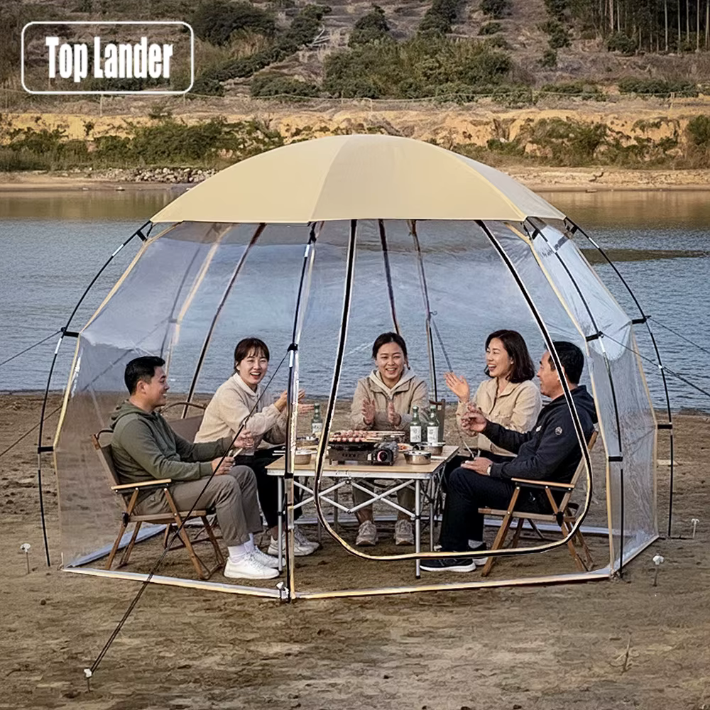 Tente transparente pour 4 à 6 personnes
