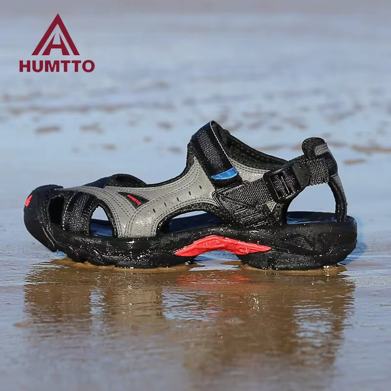 HUMTTO Chaussures d'été pour hommes Randonnée en plein air Sandales Respirant Eau Plage