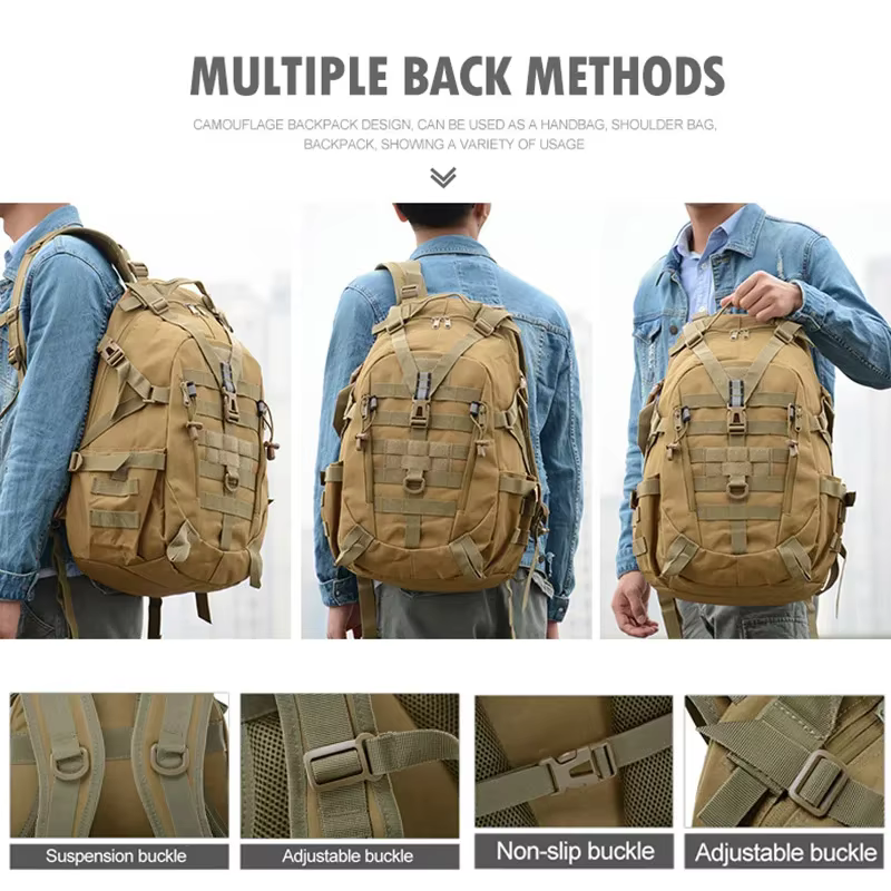 Sac à dos camouflage Molle pour homme