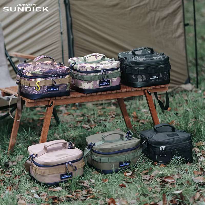 Sac de rangement isotherme pour bols et tasses de camping en plein air