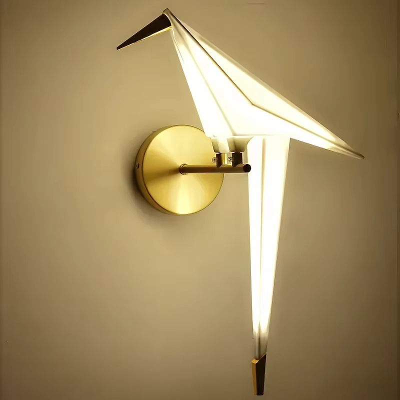 Lampe murale perroquet en plastique, applique oiseau pour chevet, Loft, chambre à coucher, bureau, Foyer, salle à manger