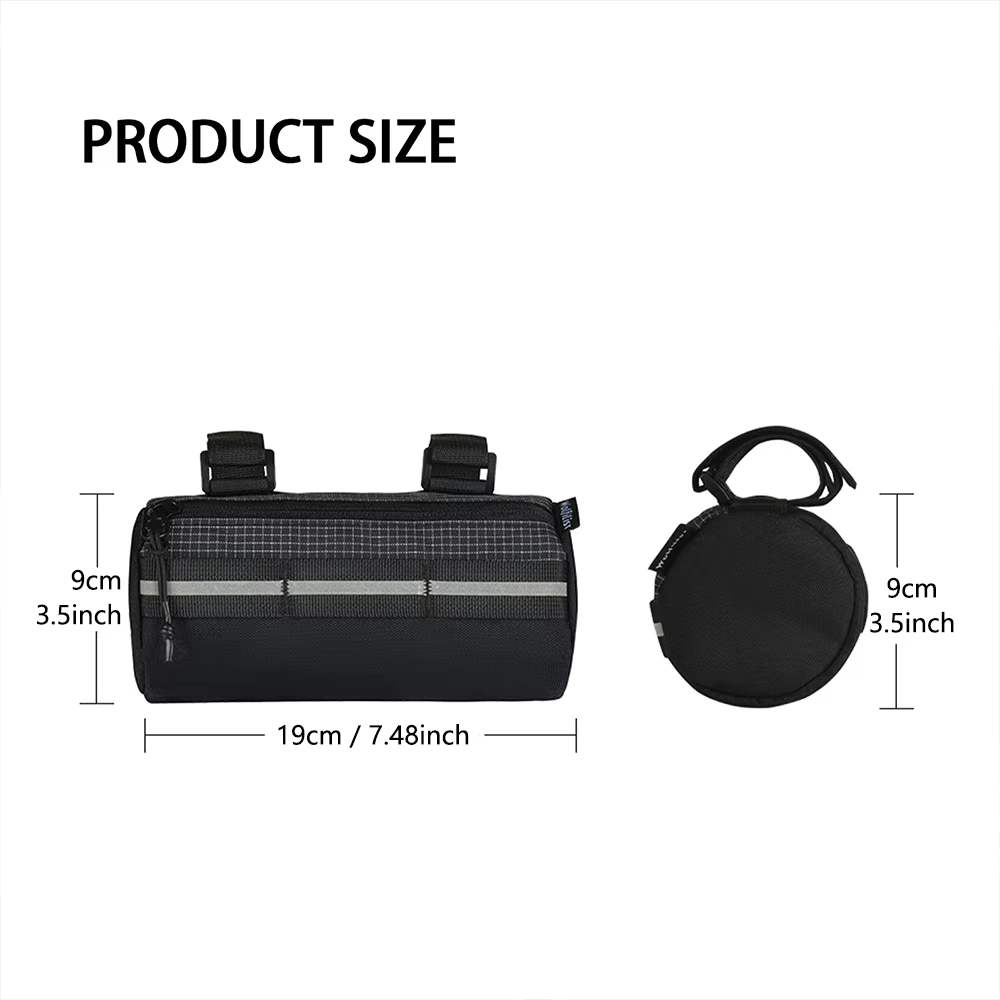 Sac de guidon de vélo-sac avant de vélo de grande capacité 2L