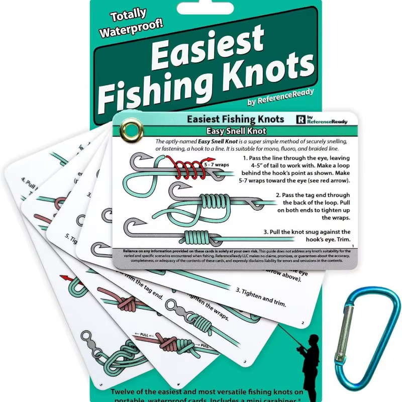 Cartes tutoriel de nœuds de pêche