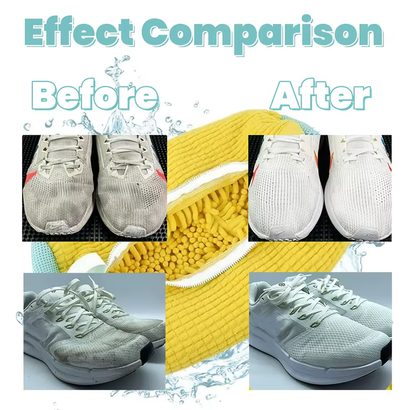Sac de lavage pour chaussures en maille durable avec fermeture éclair