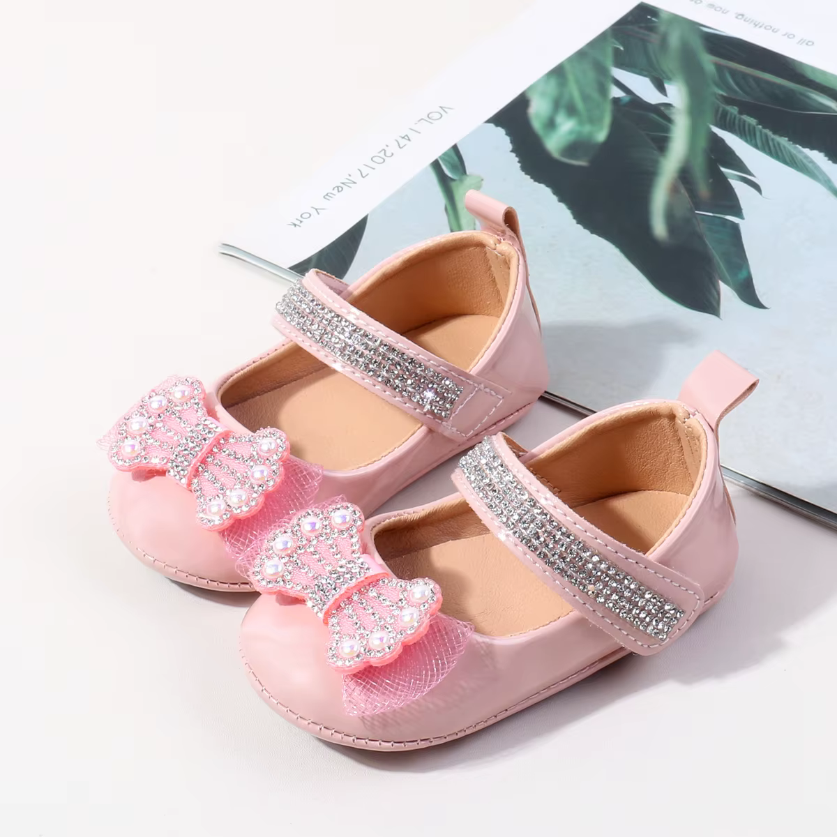 Printemps/été nouvelles chaussures pour enfants mignonnes-chaussures de princesse de 0 à 1 ans