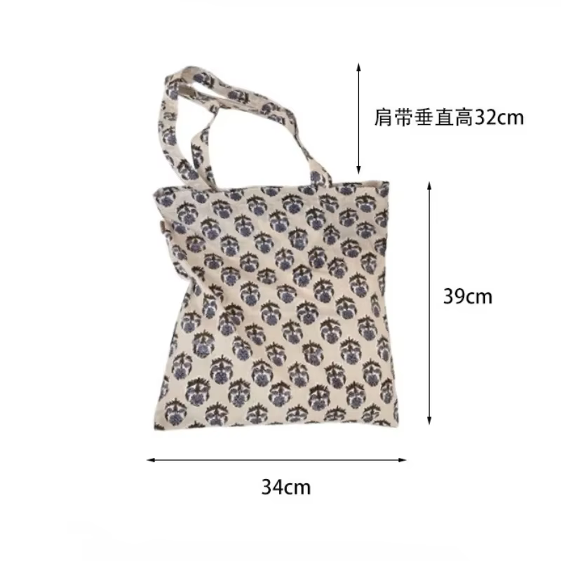 Sac fourre-tout Vintage imprimé Floral, sac à bandoulière de Style fin pour femmes