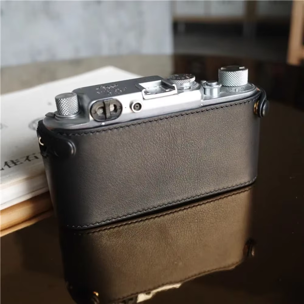 Sac pour appareil photo de style vintage, étui en cuir véritable, sac de protection, adapté pour Leica iF, iiiiF, 3F, iC, iiiC, 255.accessoires