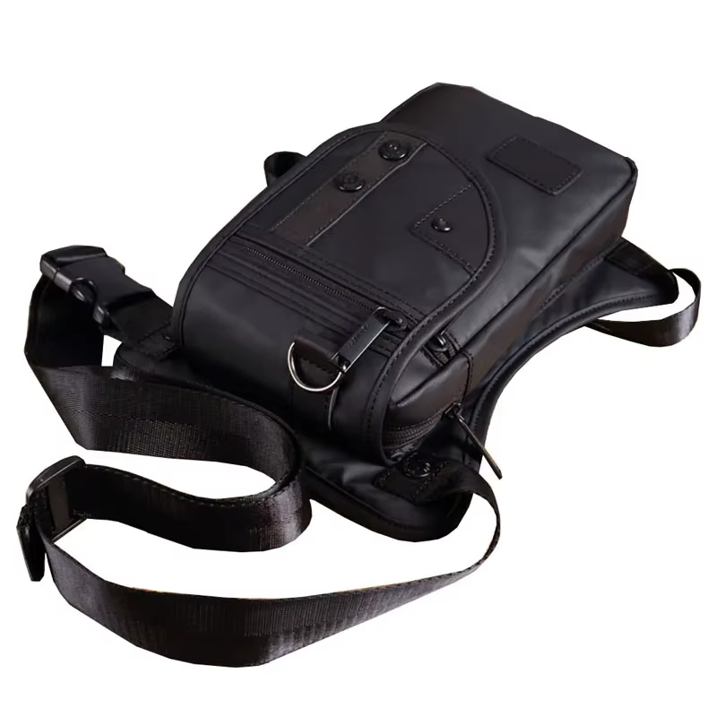 Sac de jambe en toile Oxford pour hommes, sac banane, hanche, ceinture, décontracté, initié, moto, équitation, cuisse