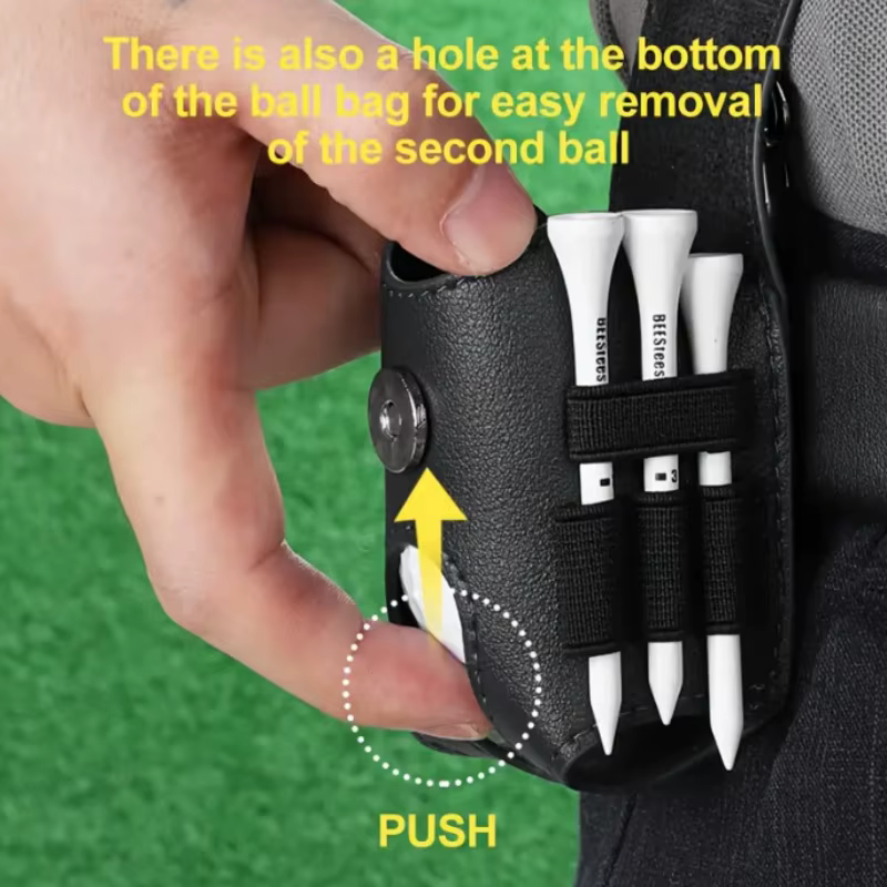 Sac de balle de golf avec ceinture de taille, pochette de taille professionnelle pour balle de golf, mini sac de golf portable, design durable et élégant pour les amateurs de golf