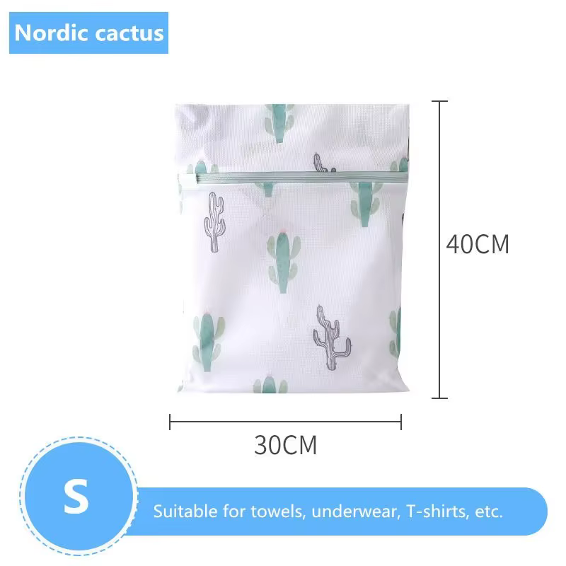 Sacs de lavage imprimés Cactus