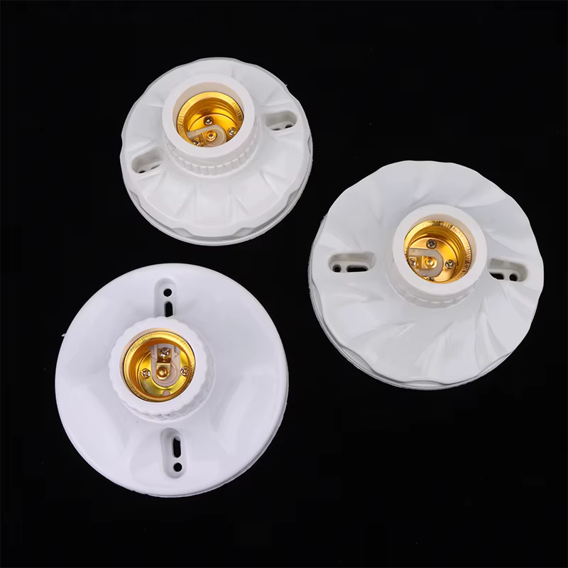 Base de lampe E27 résistante à la chaleur, douille d'ampoule en céramique innovante