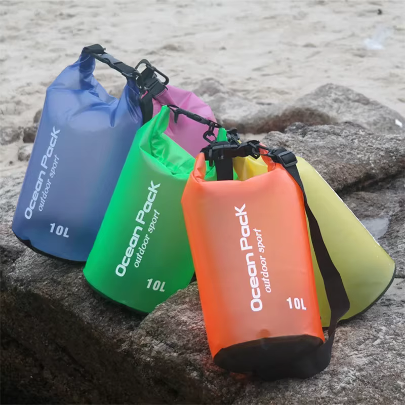 Sac de natation étanche sac sec 5L/10L/15L/20L sacs de matériel sec flottants imperméables pour la navigation de