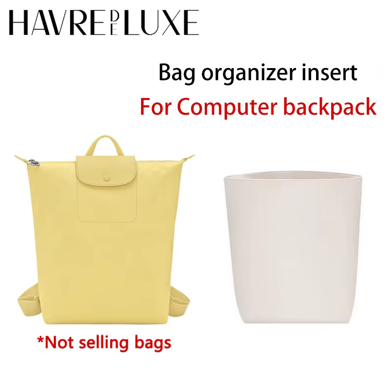 Organisateur de sac pour sac à dos Longchamp, pour ranger un ordinateur et une bouteille d'eau, facile à retrouver, en nylon durable, accessoires de sac.