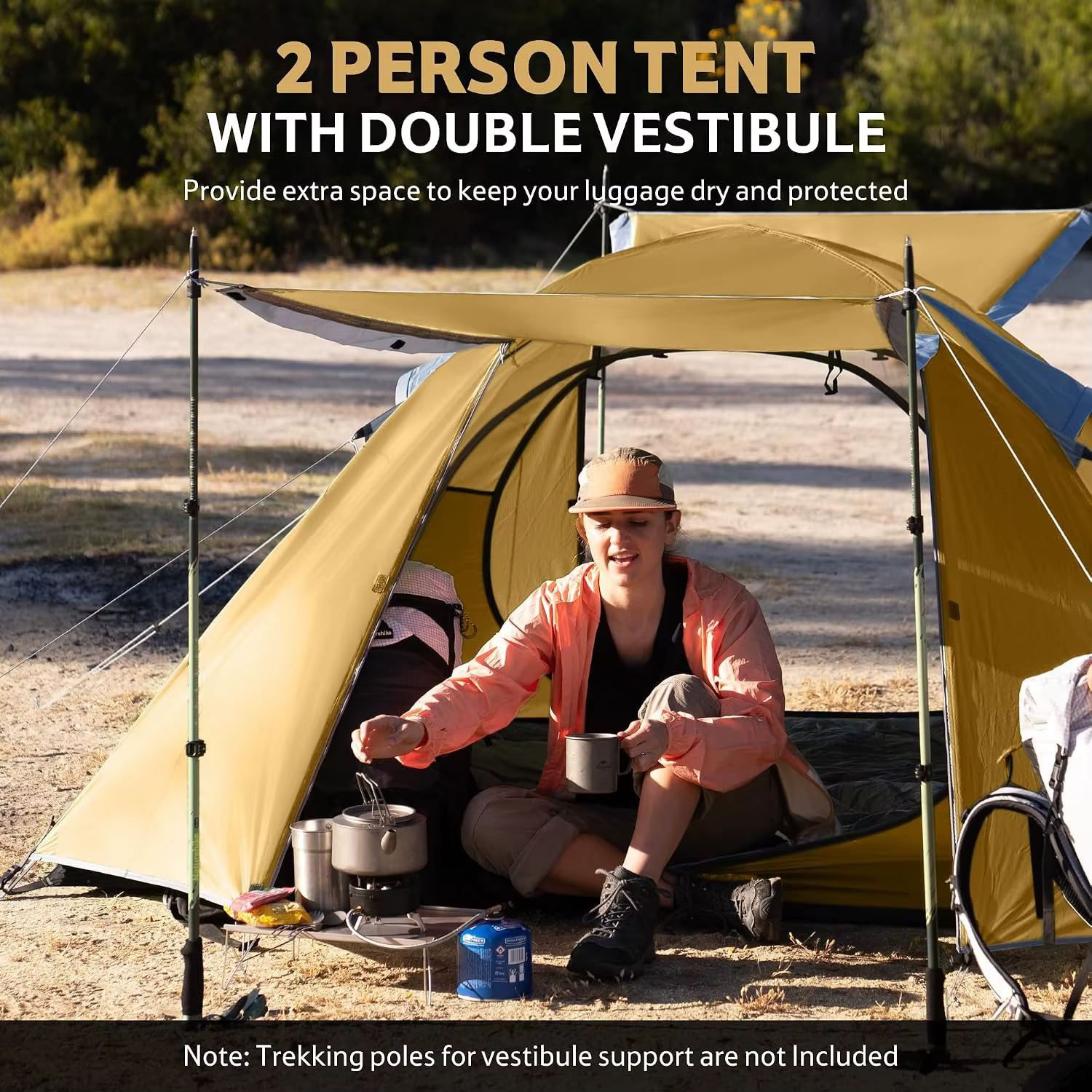 Tente de camping Naturehike Bleik pour 2 personnes