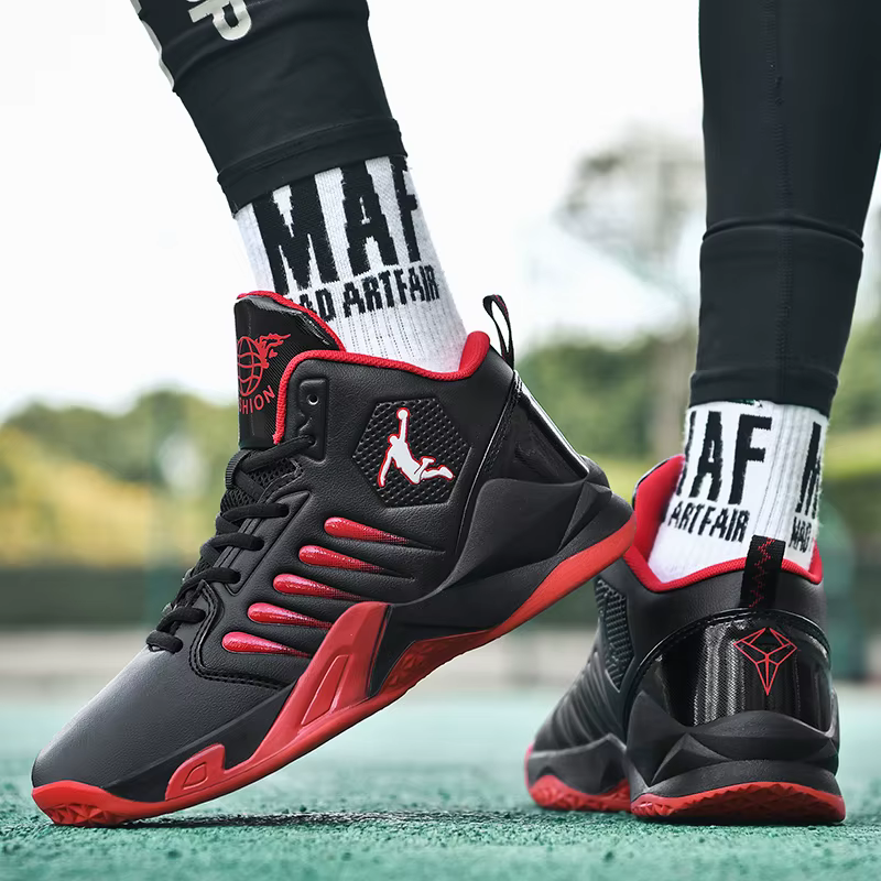 Chaussures de basket-ball respirantes coordonnantes pour hommes et femmes, chaussures de course portables, baskets athlétiques d'entraînement de gym, anti-baume