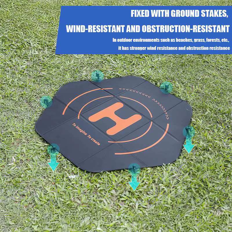 Volodymyr 80 cm (31 '') tapis d'atterrissage pour drone pliable rapidement double face étanche pour DJI Mavic 3 Pro/Phantom 4 Pro/Autel EVO II