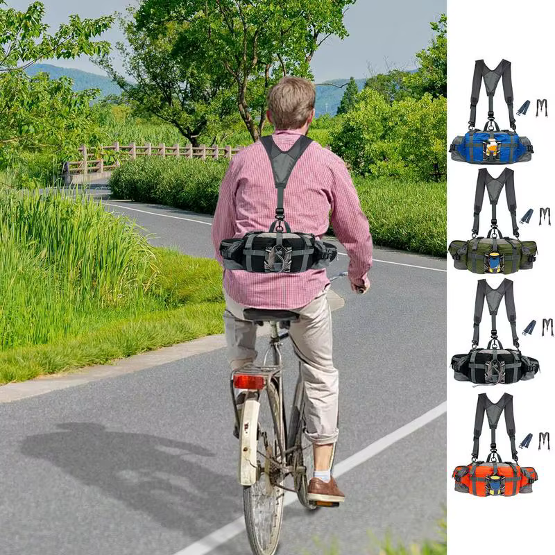 Sac de taille de randonnée avec 2 porte-bouteilles d'eau