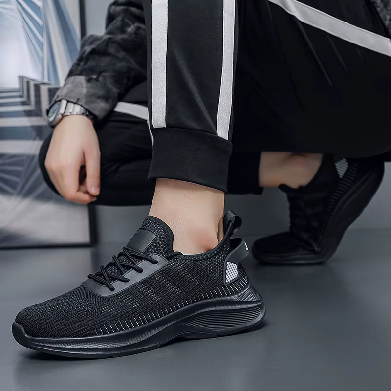 Chaussures pour hommes, grande taille 48 49 50, chaussures d'été respirantes en tissu maille, chaussures de sport pour hommes, chaussures de sport légères et décontractées, chaussures de marche
