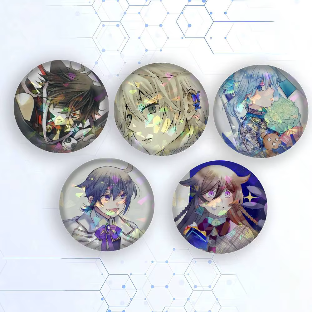 Broches à clipser rondes P-Pandora H-Hearts