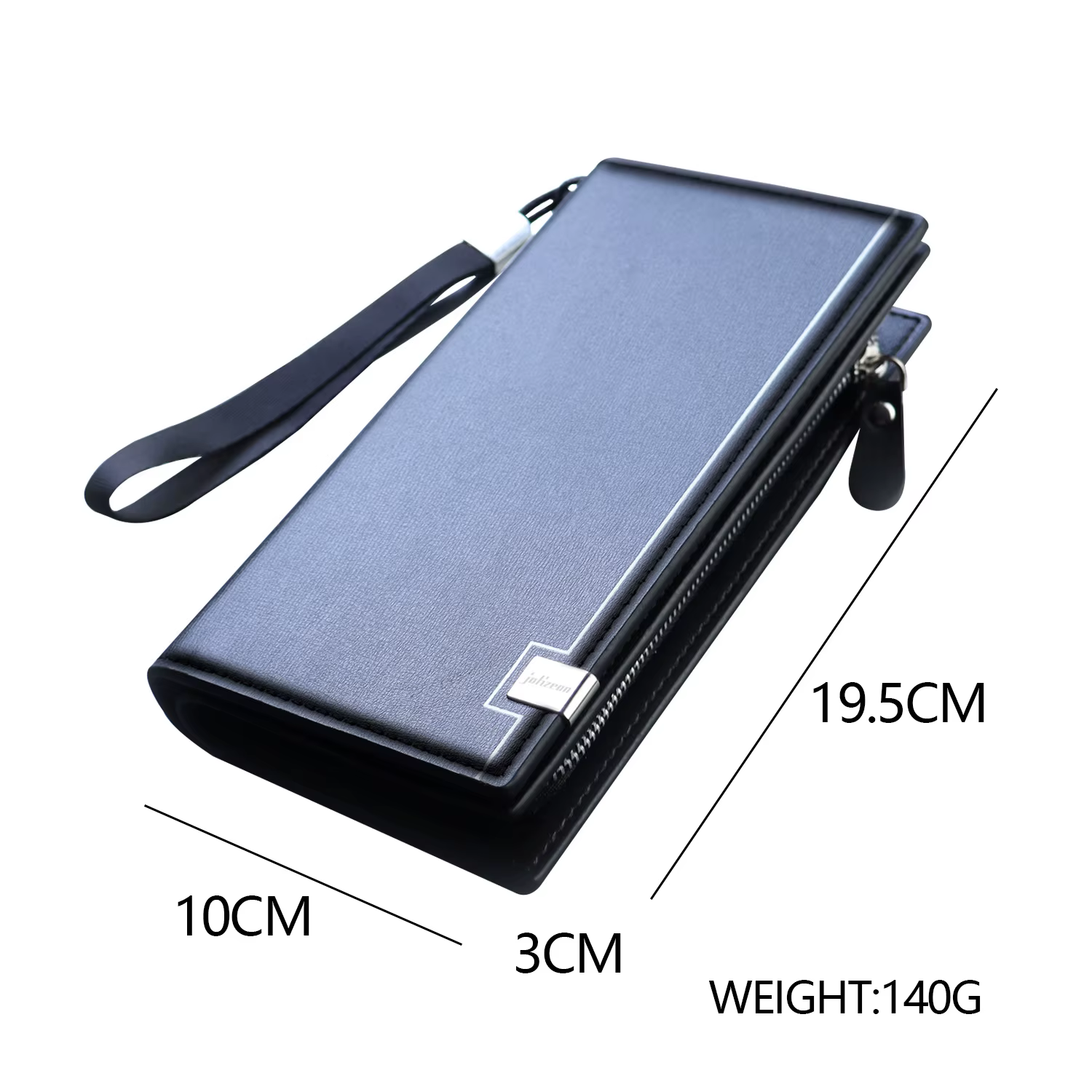 Nouveau sac à main à fermeture éclair pochette d'affaires pour hommes grande capacité sac pour téléphone portable