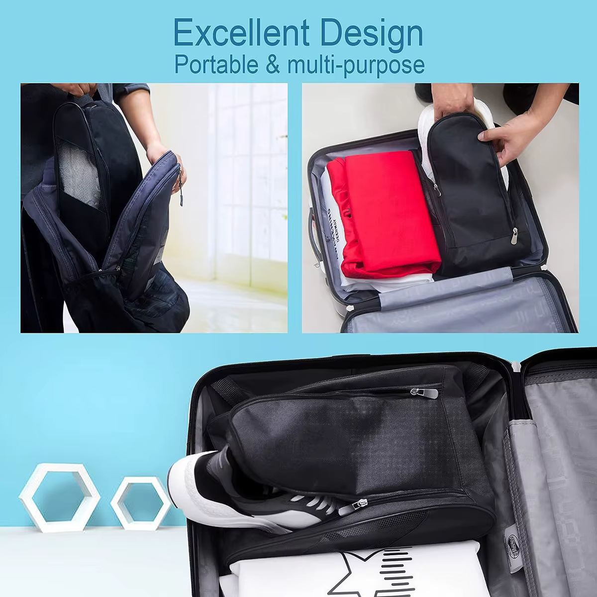 Sac de botte de Football Portable, sac de chaussures de basket-ball de Football de Golf pour hommes femmes garçons filles