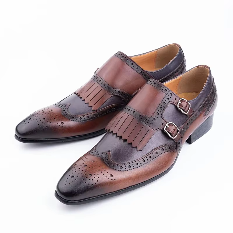 Chaussures habillées en cuir italien pour hommes